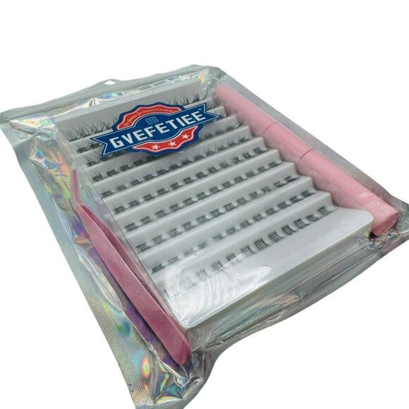 110 fake eyelash clusters, with applicator tweezers - Picture 3 of 4